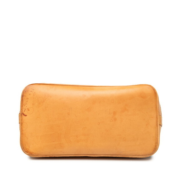 LOUIS VUITTON Authentic Brown Monogram Leather Alma PM Bag - Picture 3 of 8